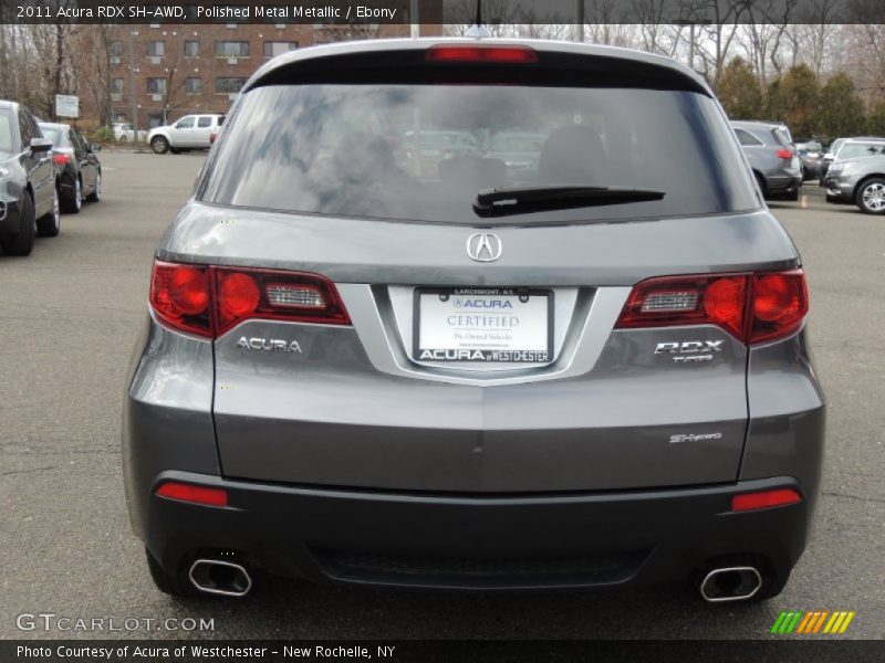 Polished Metal Metallic / Ebony 2011 Acura RDX SH-AWD