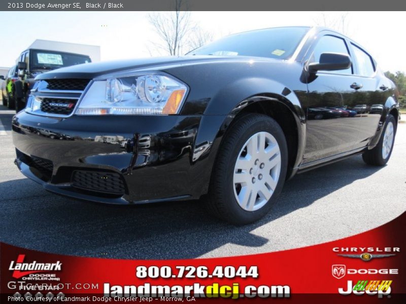 Black / Black 2013 Dodge Avenger SE