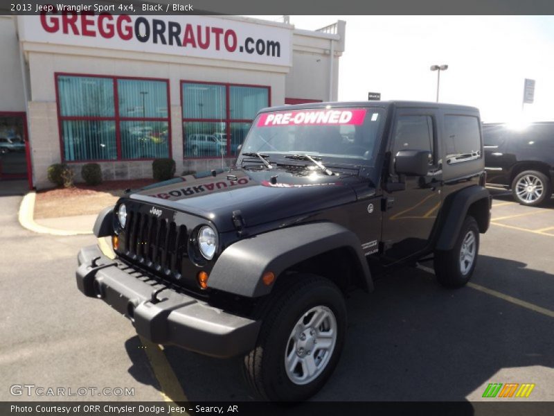 Black / Black 2013 Jeep Wrangler Sport 4x4