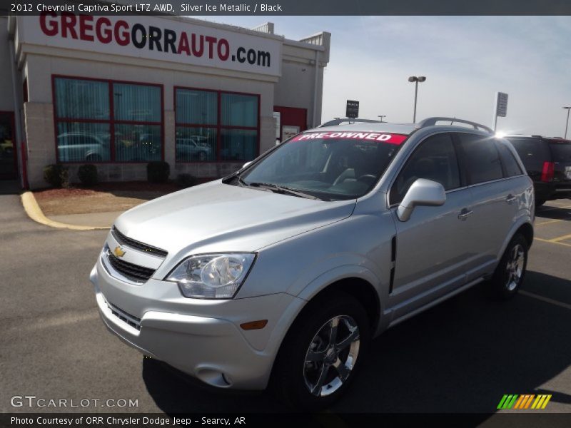 Silver Ice Metallic / Black 2012 Chevrolet Captiva Sport LTZ AWD