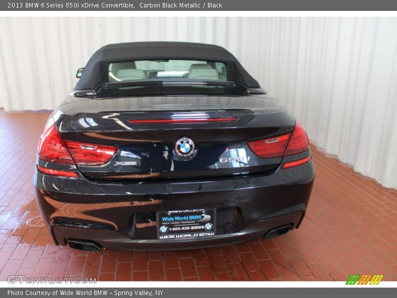 Carbon Black Metallic / Black 2013 BMW 6 Series 650i xDrive Convertible