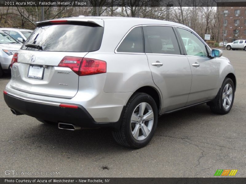 Palladium Metallic / Taupe 2011 Acura MDX