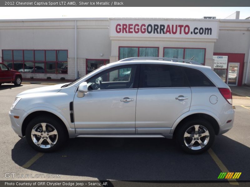 Silver Ice Metallic / Black 2012 Chevrolet Captiva Sport LTZ AWD