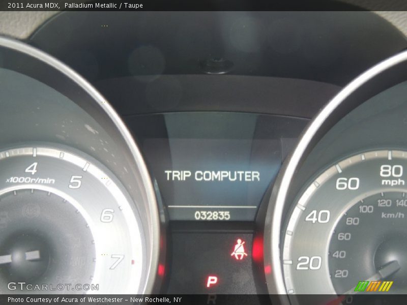 Palladium Metallic / Taupe 2011 Acura MDX