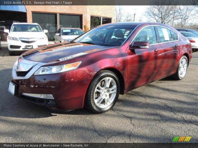 Basque Red Pearl / Taupe 2010 Acura TL 3.5