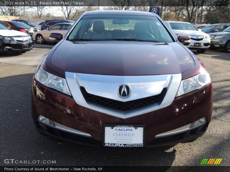 Basque Red Pearl / Taupe 2010 Acura TL 3.5