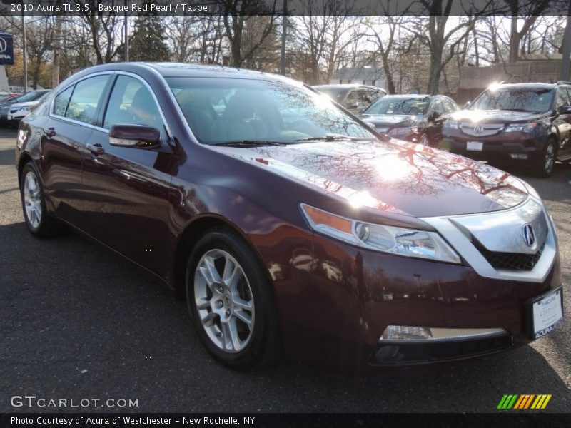 Basque Red Pearl / Taupe 2010 Acura TL 3.5