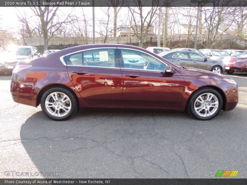 Basque Red Pearl / Taupe 2010 Acura TL 3.5