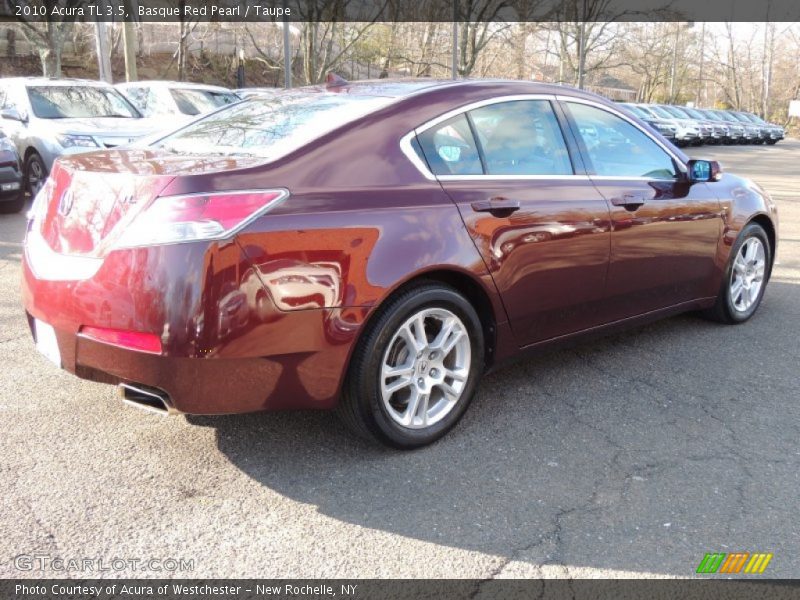 Basque Red Pearl / Taupe 2010 Acura TL 3.5