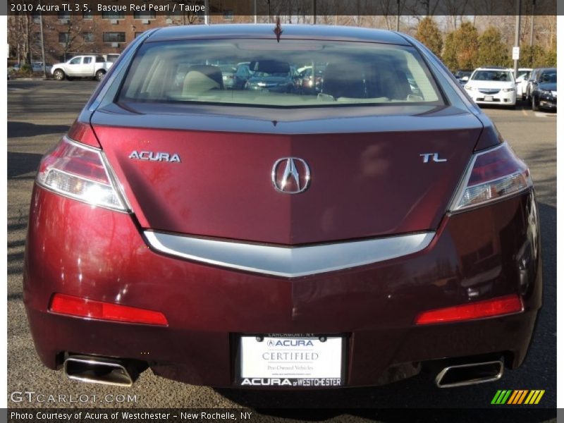 Basque Red Pearl / Taupe 2010 Acura TL 3.5