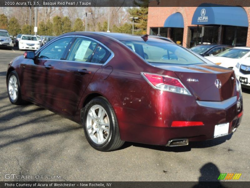 Basque Red Pearl / Taupe 2010 Acura TL 3.5