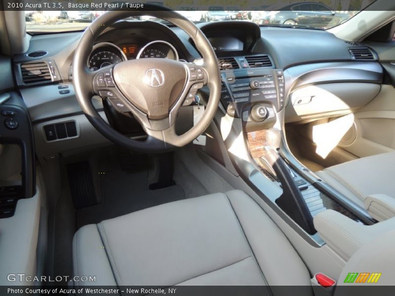 Basque Red Pearl / Taupe 2010 Acura TL 3.5