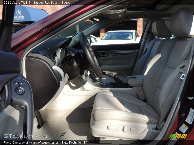 Basque Red Pearl / Taupe 2010 Acura TL 3.5