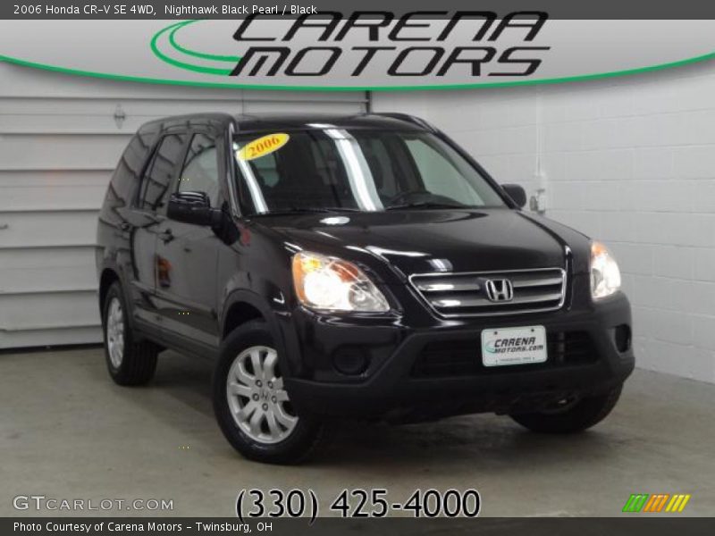 Nighthawk Black Pearl / Black 2006 Honda CR-V SE 4WD