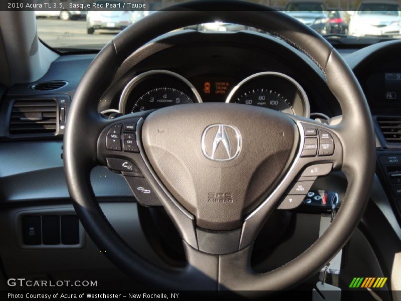 Basque Red Pearl / Taupe 2010 Acura TL 3.5