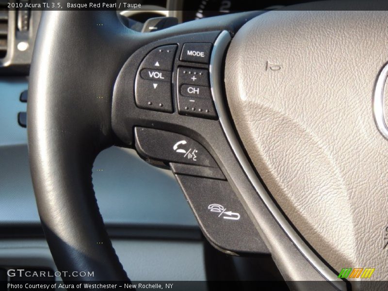 Basque Red Pearl / Taupe 2010 Acura TL 3.5