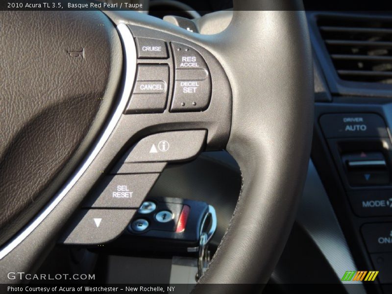 Basque Red Pearl / Taupe 2010 Acura TL 3.5