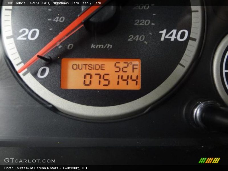 Nighthawk Black Pearl / Black 2006 Honda CR-V SE 4WD