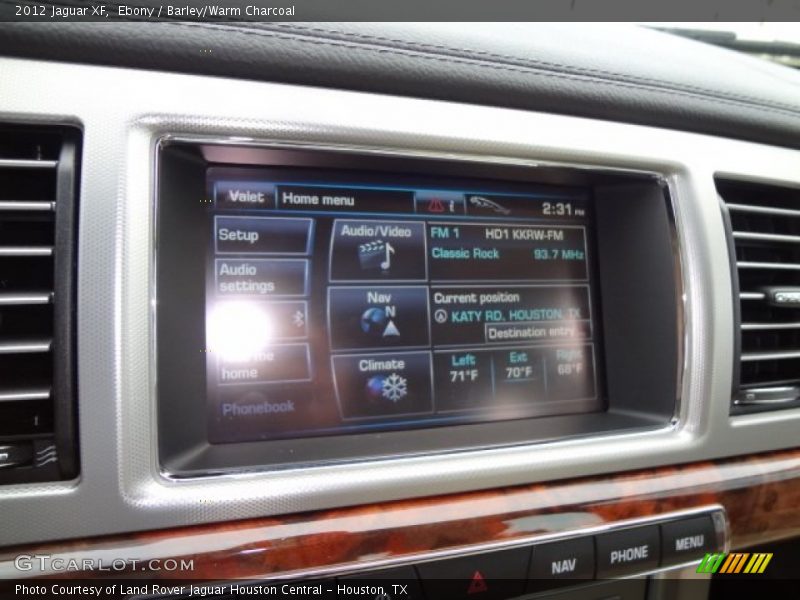 Ebony / Barley/Warm Charcoal 2012 Jaguar XF