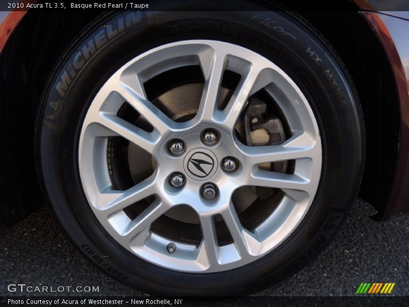 Basque Red Pearl / Taupe 2010 Acura TL 3.5