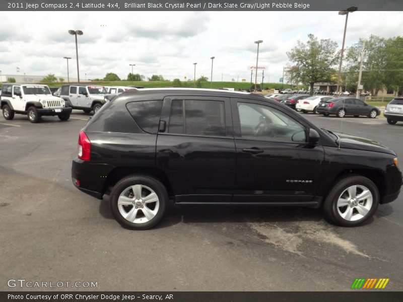 Brilliant Black Crystal Pearl / Dark Slate Gray/Light Pebble Beige 2011 Jeep Compass 2.4 Latitude 4x4