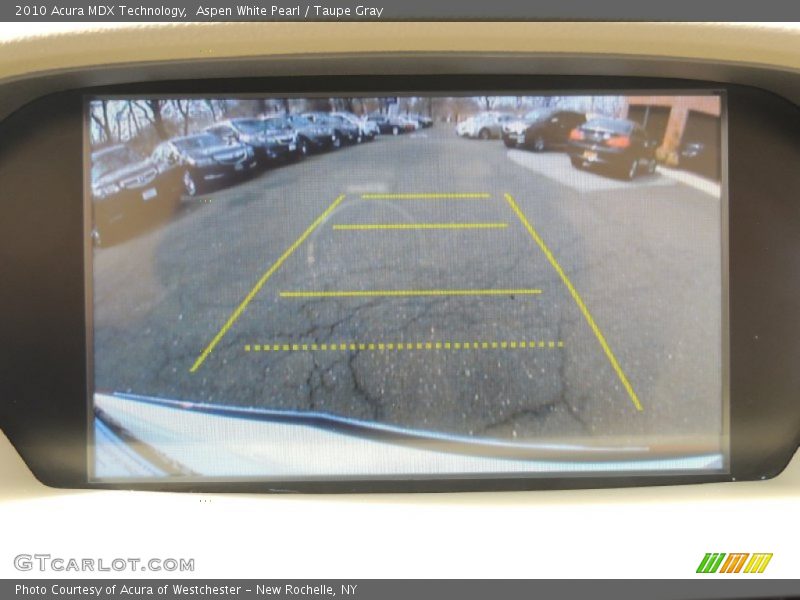 Aspen White Pearl / Taupe Gray 2010 Acura MDX Technology