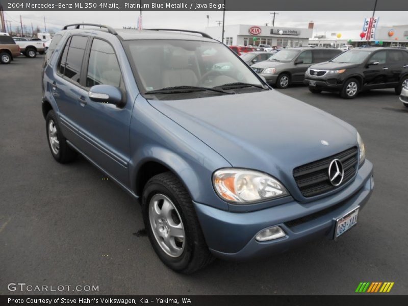 Platinum Blue Metallic / Java Beige 2004 Mercedes-Benz ML 350 4Matic