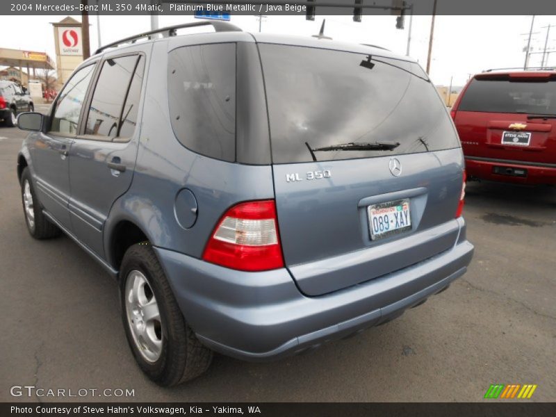 Platinum Blue Metallic / Java Beige 2004 Mercedes-Benz ML 350 4Matic