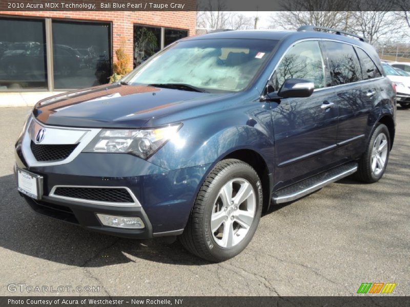 Bali Blue Pearl / Taupe Gray 2010 Acura MDX Technology