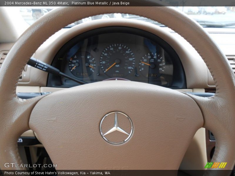 Platinum Blue Metallic / Java Beige 2004 Mercedes-Benz ML 350 4Matic