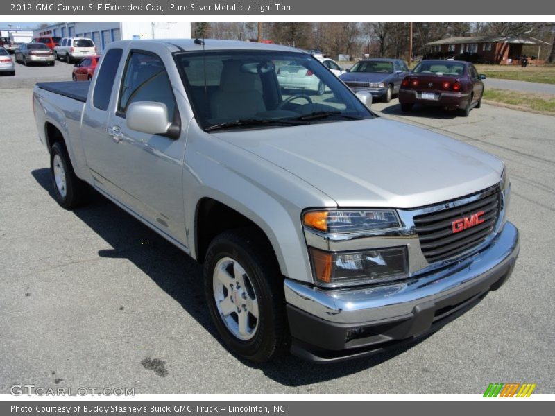 Pure Silver Metallic / Light Tan 2012 GMC Canyon SLE Extended Cab
