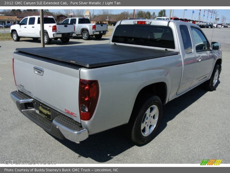 Pure Silver Metallic / Light Tan 2012 GMC Canyon SLE Extended Cab