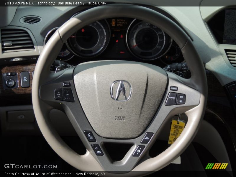 Bali Blue Pearl / Taupe Gray 2010 Acura MDX Technology