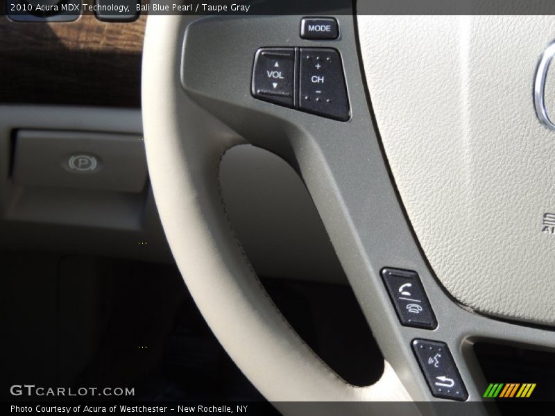 Bali Blue Pearl / Taupe Gray 2010 Acura MDX Technology