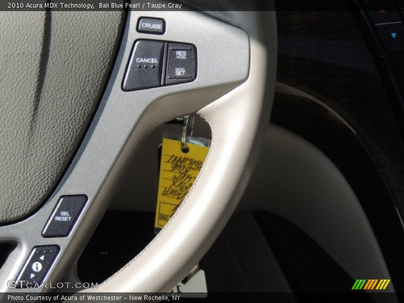 Bali Blue Pearl / Taupe Gray 2010 Acura MDX Technology