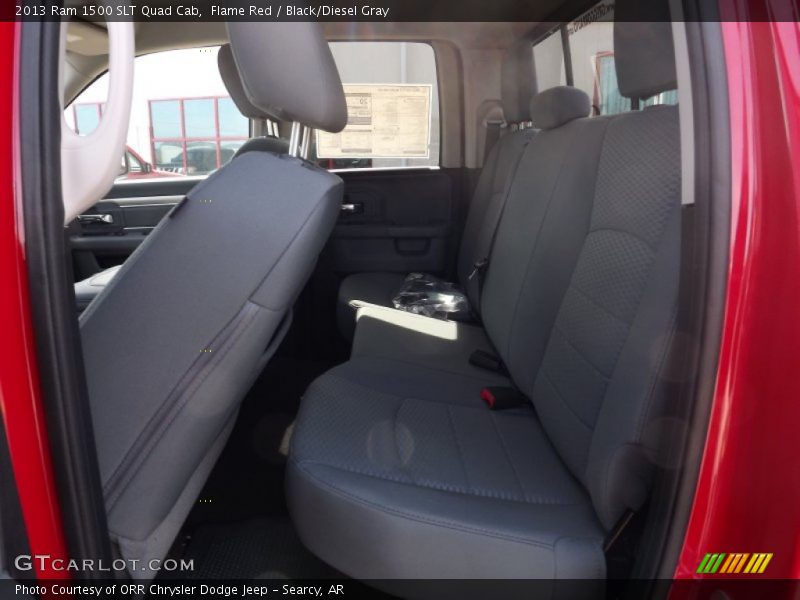Flame Red / Black/Diesel Gray 2013 Ram 1500 SLT Quad Cab