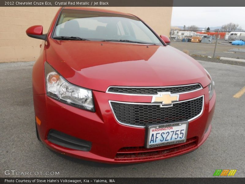 Crystal Red Metallic / Jet Black 2012 Chevrolet Cruze Eco