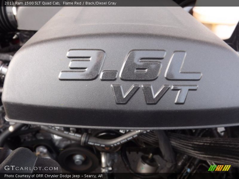 Flame Red / Black/Diesel Gray 2013 Ram 1500 SLT Quad Cab