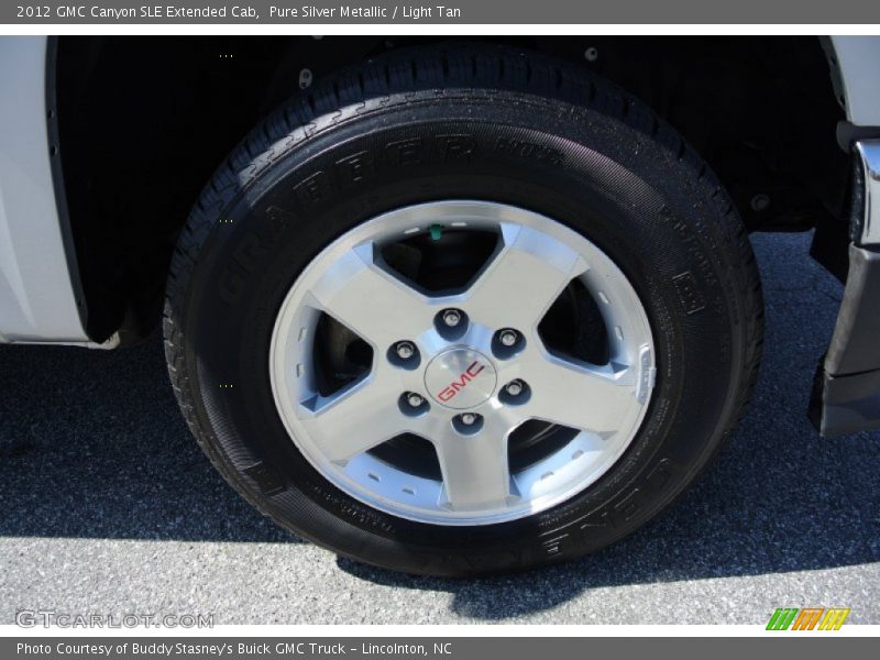 Pure Silver Metallic / Light Tan 2012 GMC Canyon SLE Extended Cab