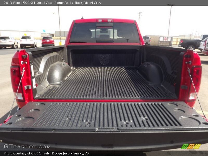 Flame Red / Black/Diesel Gray 2013 Ram 1500 SLT Quad Cab