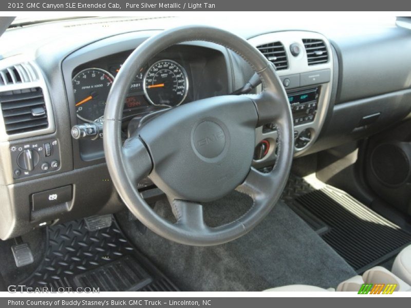 Pure Silver Metallic / Light Tan 2012 GMC Canyon SLE Extended Cab