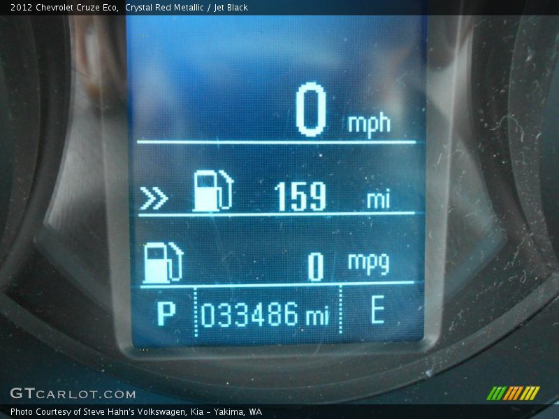 Crystal Red Metallic / Jet Black 2012 Chevrolet Cruze Eco