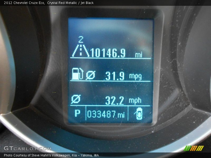 Crystal Red Metallic / Jet Black 2012 Chevrolet Cruze Eco