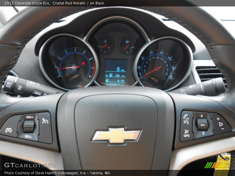Crystal Red Metallic / Jet Black 2012 Chevrolet Cruze Eco