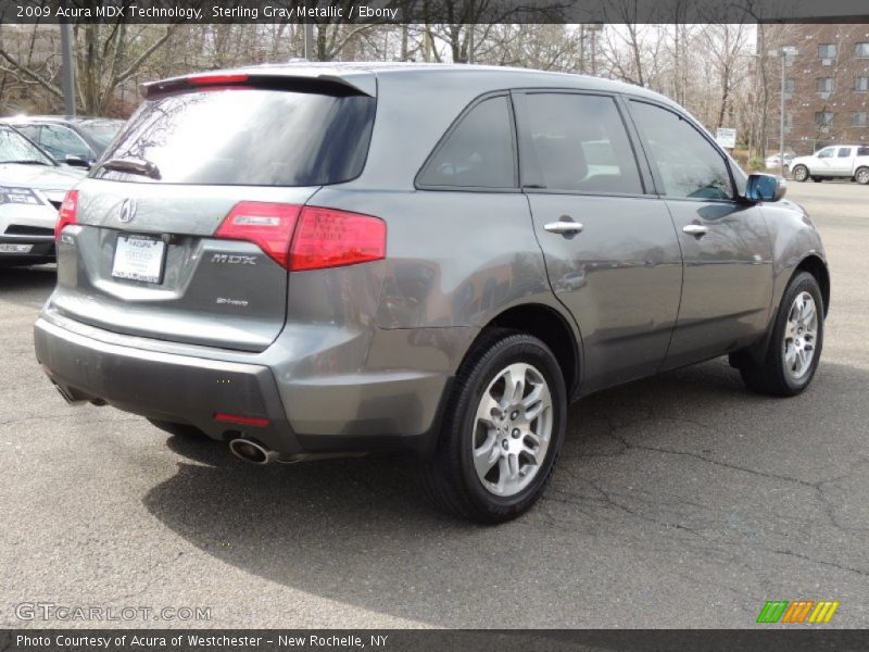 Sterling Gray Metallic / Ebony 2009 Acura MDX Technology