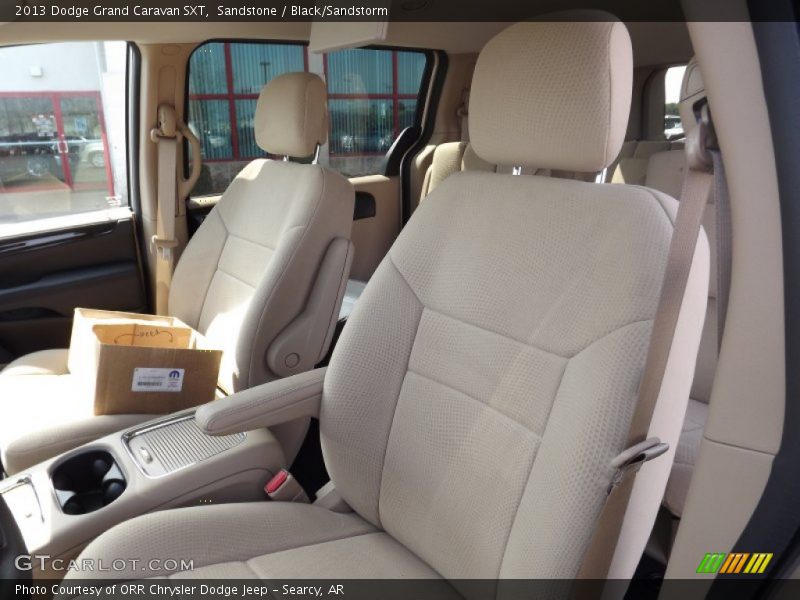 Front Seat of 2013 Grand Caravan SXT