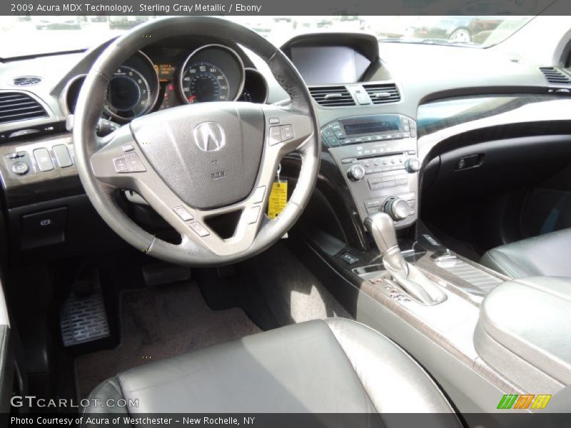 Sterling Gray Metallic / Ebony 2009 Acura MDX Technology