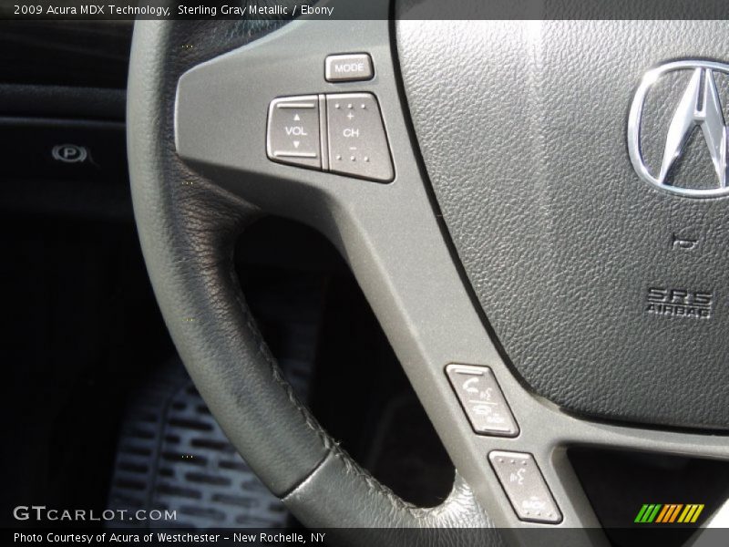 Sterling Gray Metallic / Ebony 2009 Acura MDX Technology