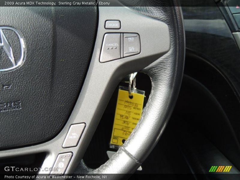 Sterling Gray Metallic / Ebony 2009 Acura MDX Technology