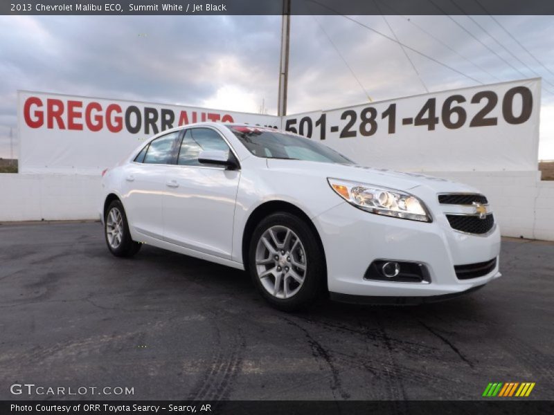 Summit White / Jet Black 2013 Chevrolet Malibu ECO